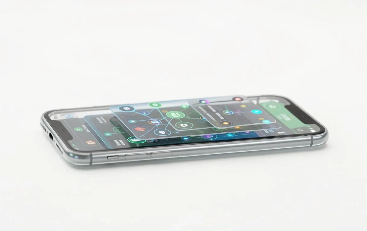 Mobile device technical diagram